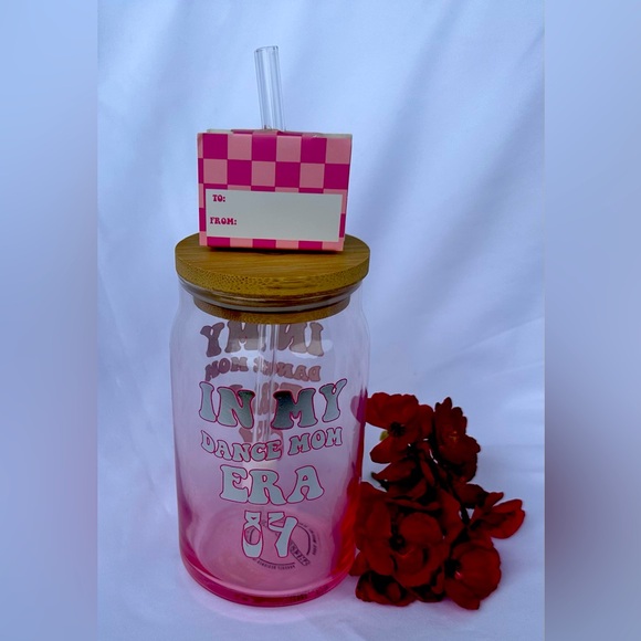 IN MY DANCE MOM ERA  - Custom Glass Tumbler - Picture 1 of 6